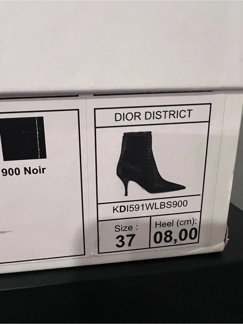 Christian Dior District Black Woven Pointed-Toe Ankle Boots